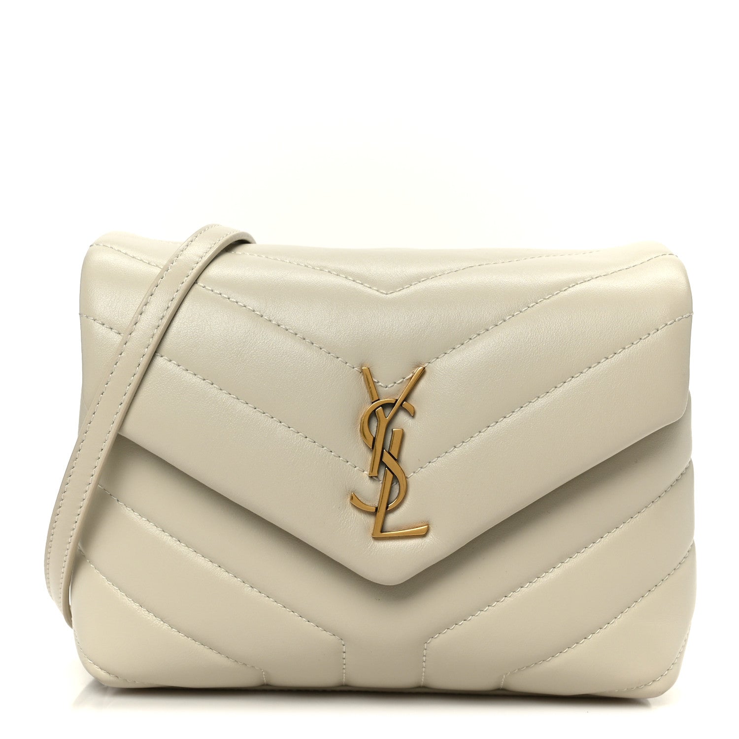 015cbaa6aecdbf67fc5f222f508218fc.jpg Calfskin Y Quilted Monogram Toy Loulou Crossbody Bag Crema Soft - 图片 1