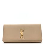 Grain De Poudre Classic Monogram Cassandre Clutch Nude
