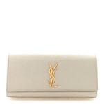 Grain De Poudre Classic Monogram Cassandre Clutch Crema Soft