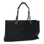 Caviar Quilted XL Grand Shopping Tote GST Black
