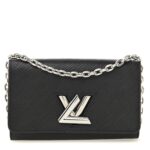 Epi Twist Chain Wallet Black