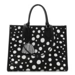 Monogram Kusama Dots Onthego MM Black White