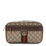 Soft GG Supreme Monogram Medium Ophidia Belt Bag Dark Brown