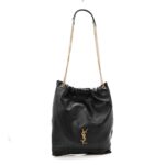 Lambskin Matelasse Monogram Medium Jamie 4.3 Pochon Black