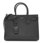 Grained Calfskin Baby Sac De Jour Coal