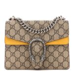 GG Supreme Monogram Mini Dionysus Shoulder Bag Yellow