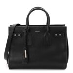 Grained Calfskin Small Supple Sac De Jour Black
