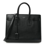 Calfskin Small Sac De Jour Black