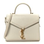 Grain de Poudre Medium Classic Monogram Cassandra Top Handle Crema Soft Rouge Legion