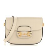 Azalea Calfskin Horsebit 1955 Shoulder Bag Mystic White
