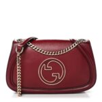 Calfskin Blondie Medium Shoulder Bag Dark Red
