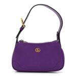 Goatskin Mini Aphrodite Shoulder Bag Shine Purple