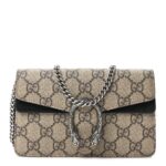 GG Supreme Monogram Super Mini Dionysus Shoulder Bag Black