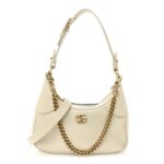 Goatskin Small Aphrodite Shoulder Bag Mystic White