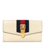 Calfskin Sylvie Continental Wallet White