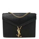 Grain De Poudre Monogram Cassandra Clasp Bag Black