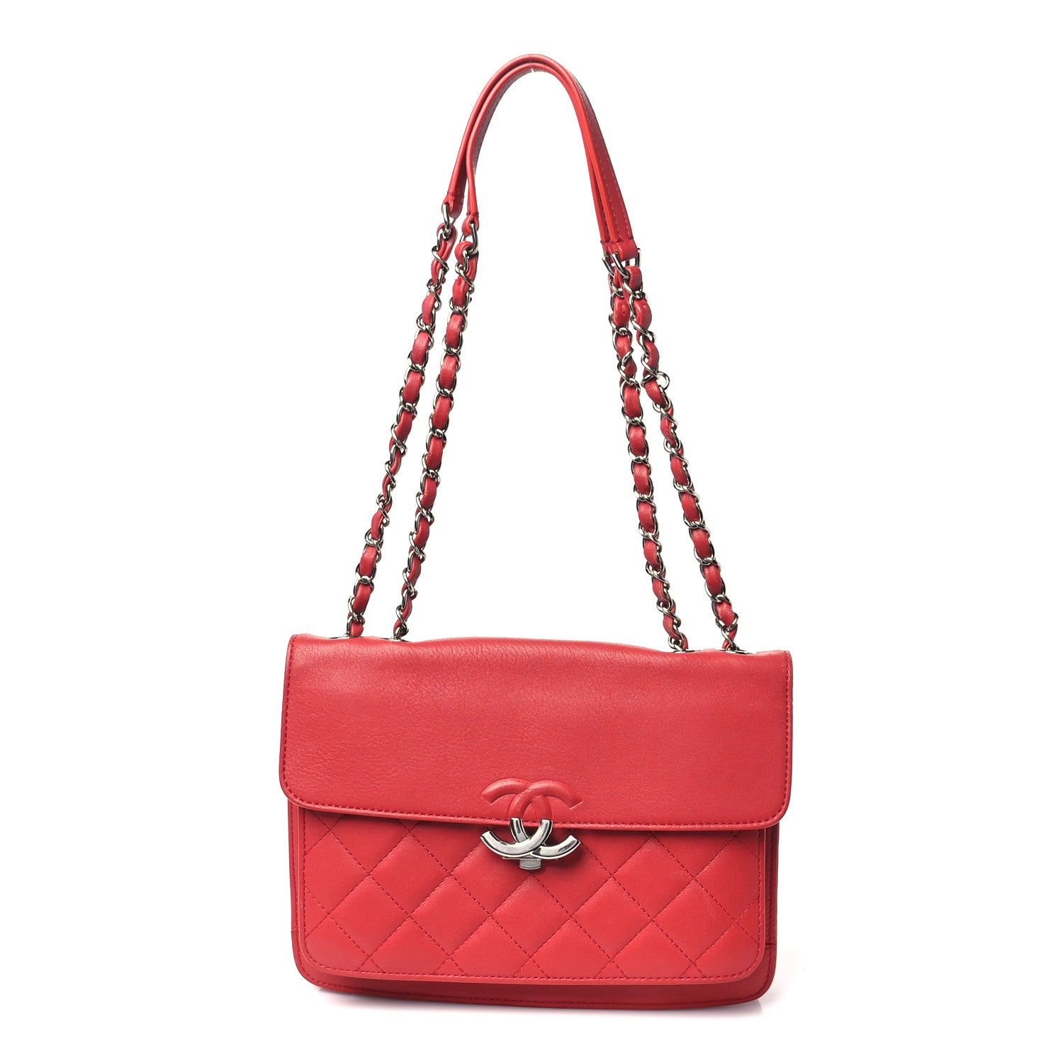 5e5c78bd9082834ffe29b4c93c15d4c1.jpg Caviar Quilted Small CC Box Top Flap Red - Image 1