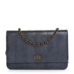 Snakeskin Wallet On Chain WOC Blue