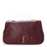 Lambskin Matelasse Monogram Large Jamie 4.3 New Dark Bordeaux