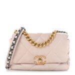 Lambskin Quilted Medium Chanel 19 Flap Light Pink