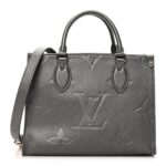 Metallic Empreinte Monogram Giant Onthego PM Gun Metal
