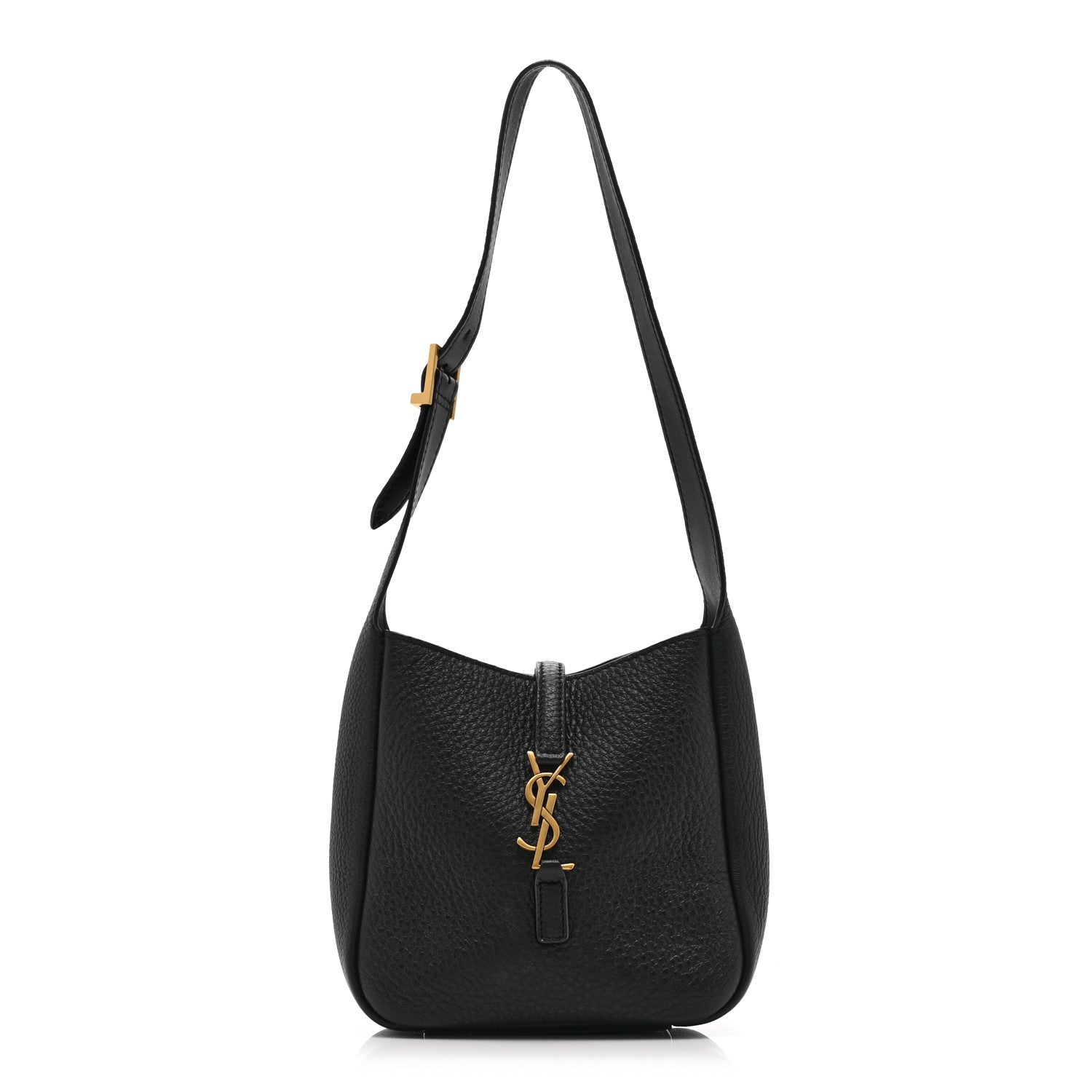 82c820ce4dd3c25c31ccb0b24e717dc3.jpg Grained Calfskin Baby Le 5 A 7 Supple Hobo Black - 图片 1