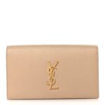Grain De Poudre Classic Kate Monogram Clutch Nude Powder