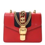 Calfskin Mini Sylvie Chain Shoulder Bag Hibiscus Red