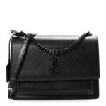 Calfskin Medium Monogram Monochrome Sunset  Black