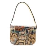 Snakeskin Horsebit 1955 Shoulder Bag Multicolor