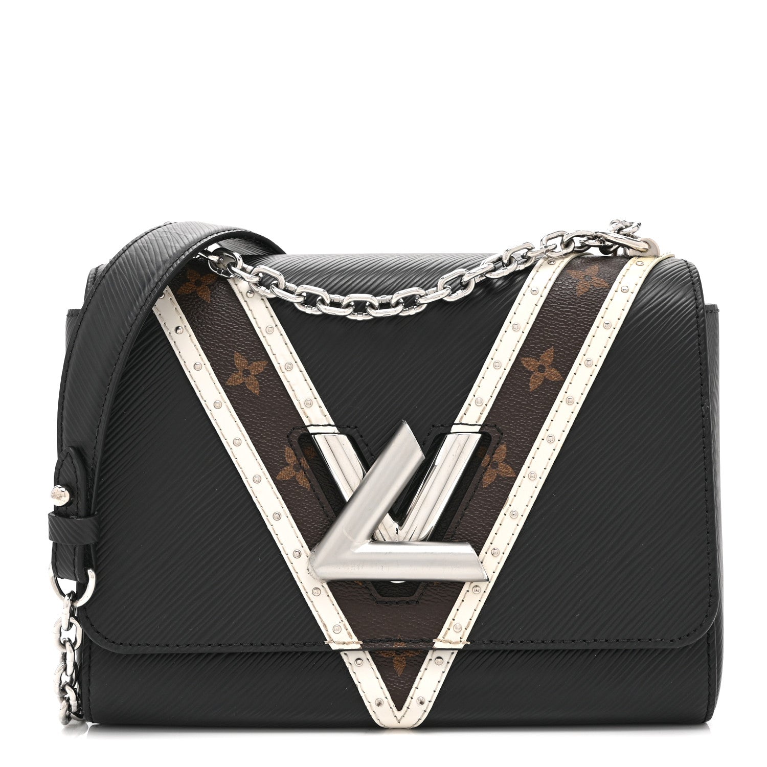 8c5ffb985096aa2a913f7b457f48d728.jpg Epi Monogram Twist Shoulder Bag MM Black - 图片 1