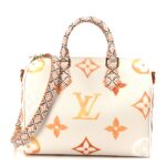 Monogram Giant By The Pool 2.0 Speedy Bandouliere 25 Apricot