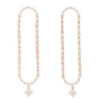 18K Rose Gold Diamond Loop Earrings