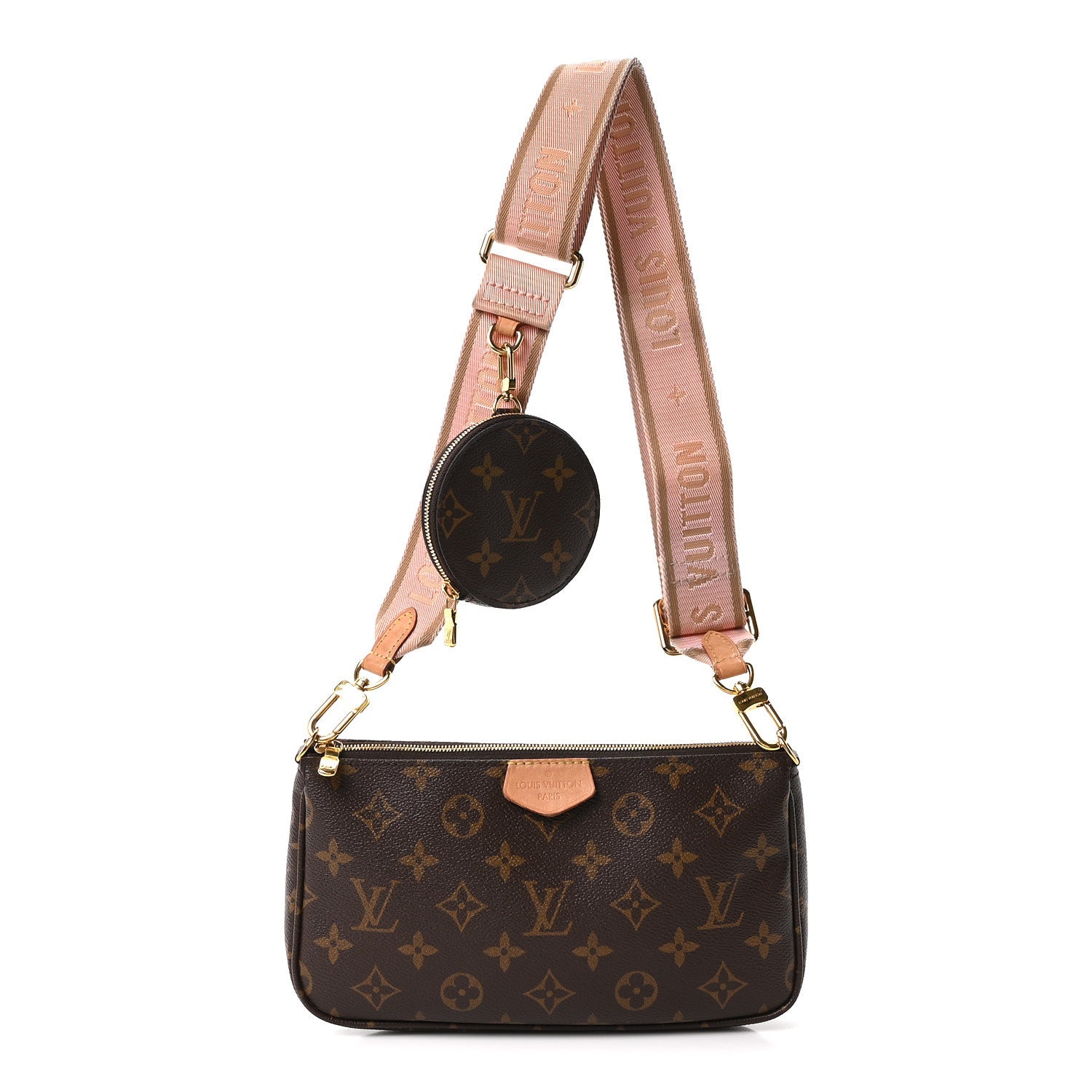 93612f06aba2f111e70ca0d008f35ed0.jpg Monogram Multi Pochette Accessories Large Pochette Rose Clair - 图片 1