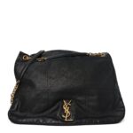 Lambskin Matelasse Monogram Large Jamie 4.3 Black