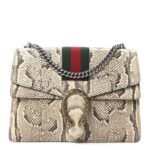 Snakeskin Web Medium Dionysus Shoulder Bag Natural