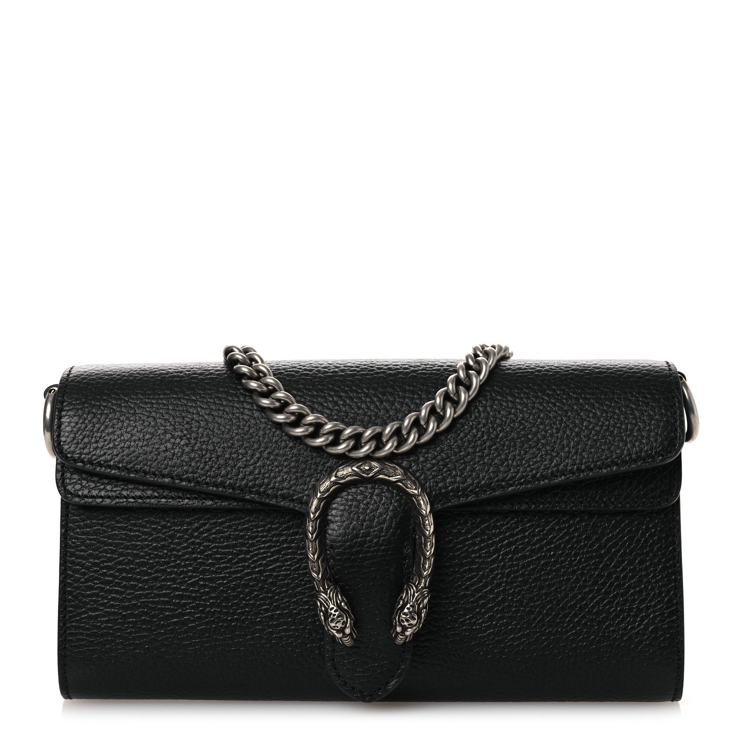 Dollar Calfskin Web Small Dionysus Crossbody Bag Black