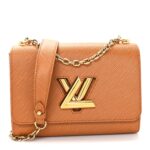 Epi Twist Shoulder Bag MM Gold Miel