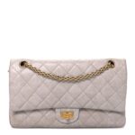 Aged Calfskin Quilted 2.55 Reissue 226 Flap Blanc Fonce