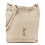 Lambskin Matelasse Monogram Medium Jamie 4.3 Pochon Crema Soft