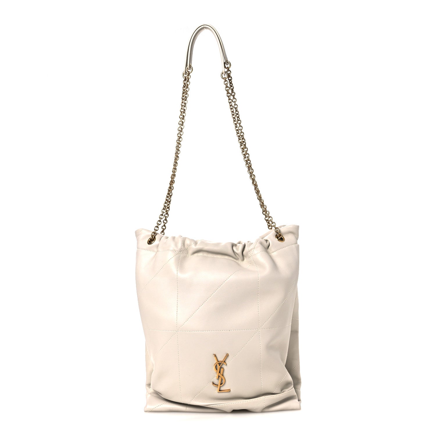 c0d80ff67d31a5594500c18b1402d057.jpg Lambskin Matelasse Monogram Medium Jamie 4.3 Pochon Blanc Vintage - 图片 1