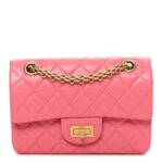 Aged Calfskin Quilted 2.55 Reissue Mini Flap Pink