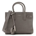 Grained Calfskin Nano Supple Sac De Jour Fog