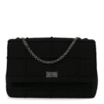 Wool Jumbo Chocolate Bar Mademoiselle Flap Black
