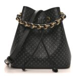 Calfskin Nanogram Embossed Neonoe BB Black