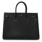 Grained Calfskin Large Sac De Jour Carryall Black