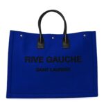 Wool Rive Gauche Tote Blue
