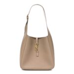 Smooth Calfskin Small Le 5 A 7 Soft Hobo Dusty Grey
