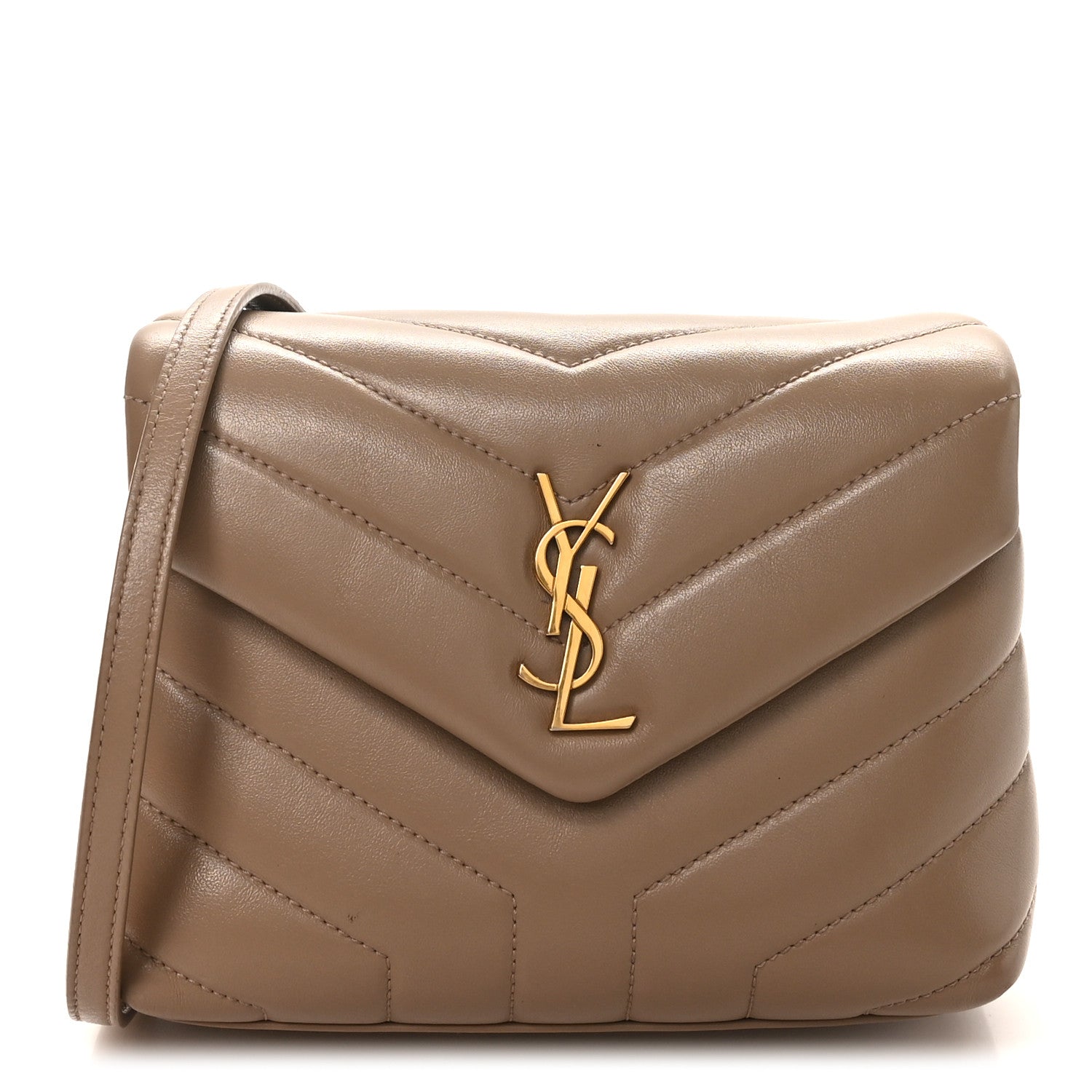 e04c57036f808c68c1ec1cfa3449ab29.jpg Calfskin Y Quilted Monogram Toy Loulou Crossbody Bag Dusty Grey - 图片 1