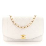 Caviar Quilted Medium Single Flap White
